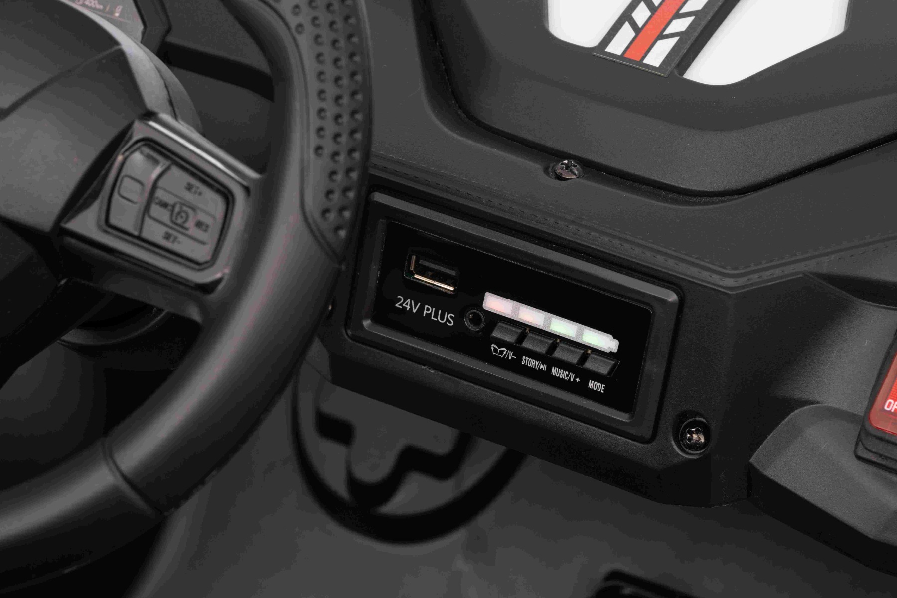 Lecteur MP3 avec indicateur de niveau de batterie