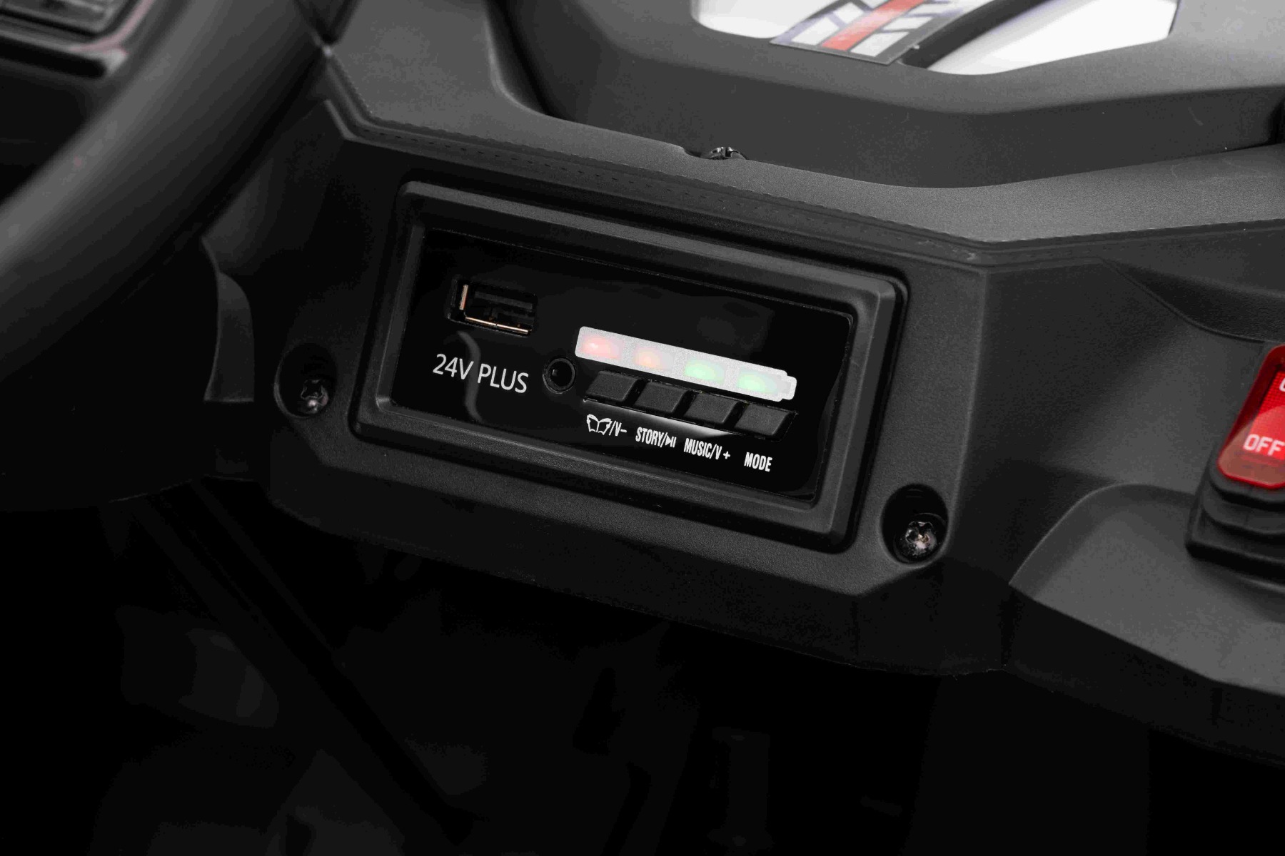 Lecteur MP3 avec indicateur de niveau de batterie
