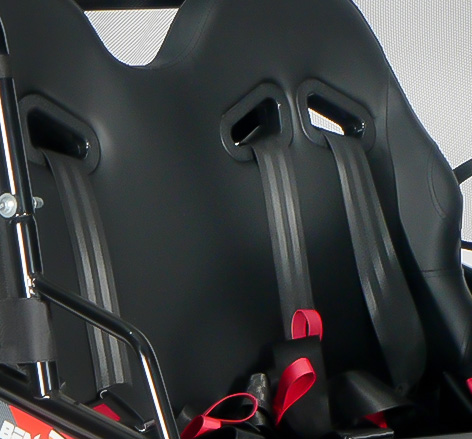 Sièges sport avec ceintures multipoints