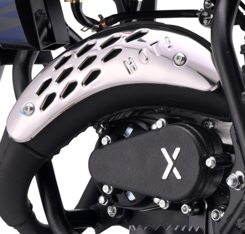 Protection de pot d’échappement chromée