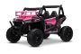 Voiture électrique enfants 24V 2 places UTV avec télécommande 2,4 GHz, Rose , Buggy électrique enfant, moteurs 2 X 200 W, Batterie lithium, lumières LED, roues EVA souples, lecteur MP3/USB/SD