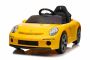 Voiture électrique RUF GT 12V, jaune, portes ouvrantes, télécommande 2,4 GHz, phares LED avant et arrière, entrée USB/Aux, batterie lithium, 2 moteurs de 35W, licence ORIGINALE