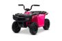 Quad électrique sous licence Arctic Cat 12V, transmission arrière, pink, éclairage LED, batterie lithium, 2 moteurs de 25W