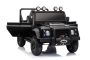 Voiture électrique pour enfants Land Rover Defender 110 SVX 12V, noir, transmission 4X4, phares LED, suspension avant et arrière, télécommande 2,4 GHz, entrée USB/Aux, Bluetooth, batterie lithium, 4 moteurs de 25W, licence ORIGINALE