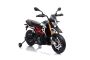 Moto électrique APRILIA DORSODURO 900, avec licence, batterie 12V, roues souples EVA, moteurs 2 x 18W, suspension, cadre en métal, fourche en métal, roues auxiliaires, noir