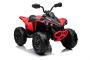 Quad électrique pour enfants Can-am Renegade, rouge, monoplace, suspension avant et arrière, lumières LED, Batterie au lithium, 2 moteurs 35W, roues souples en EVA, lecteur MP3 avec entrée USB/AUX, sous licence