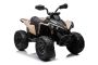 Quad électrique pour enfants Can-am Renegade, kaki, monoplace, suspension avant et arrière, lumières LED, batterie 12V, moteurs 2 x 35W, roues souples en EVA, lecteur MP3 avec entrée USB/AUX, sous licence