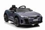 Voiture électrique pour enfants Audi RS E-tron GT 12V, gris, siège simple large, télécommande 2,4 GHz, entrée USB / AUX, Bluetooth, suspension, batterie lithium, feux LED, 2 moteurs de 25W, licence ORIGINALE