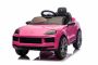 Voiture électrique pour enfants Porsche Cayenne 12V avec traction arrière – Licence officielle (siège unique), rose, batterie lithium, siège large, essieux suspendus, télécommande 2,4 GHz, lecteur MP3 avec entrée USB/AUX, feux LED