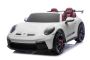 Voiture électrique pour enfants Porsche 911 GT3  24V avec transmission 4x4, blanche, deux places, télécommande 2,4 GHz, entrée USB/AUX, moteurs 200W, suspension, batterie lithium, phares LED à l’avant et à l’arrière, licence ORIGINALE