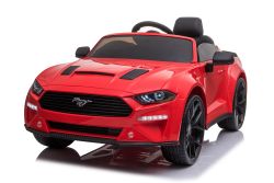 Voiture électrique Drift Ford Mustang 24V, rouge, roues Smooth Drift, moteurs 2 x 25000 tr / min, mode Drift à 13 km / h, batterie 24V, roues avant souples en EVA, télécommande 2,4 GHz, siège PU souple , Licence ORIGINALE