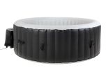 BeneoSpa NEUF Portable Gonflable Bubble Spa, Bain à Remous, Noir-Blanc