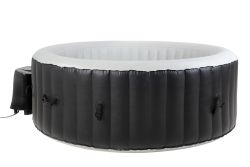 BeneoSpa NEUF Portable Gonflable Bubble Spa, Bain à Remous, Noir-Blanc