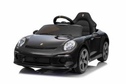 Voiture électrique RUF GT 12V, noir, portes ouvrantes, télécommande 2,4 GHz, phares LED avant et arrière, entrée USB/Aux, batterie lithium, 2 moteurs de 35W, licence ORIGINALE