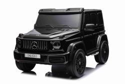 Voiture électrique pour enfants Mercedes-Benz G63 AMG 4x4² Biplace 12V, noir, Lecteur MP3 avec entrée USB/AUX, Conduite 4x4, Batterie 12V14Ah, Roues EVA avec suspension, Sièges en similicuir, Télécommande, Licence
