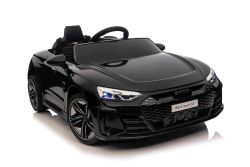 Voiture électrique pour enfants Audi RS E-tron GT 12V, noir, siège simple large, télécommande 2,4 GHz, entrée USB / AUX, Bluetooth, suspension, batterie lithium, feux LED, 2 moteurs de 25W, licence ORIGINALE