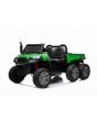 Voiture électrique agricole RIDER 6X6 avec 4 roues motrices, batterie 2x12V, roues EVA, essieux suspendus, télécommande 2,4 GHz, biplace, lecteur MP3 avec entrée USB / SD, Bluetooth