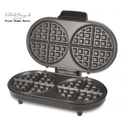 Richard Bergendi Double Belgian Waffle Maker, Waffle Iron, 1200 W, Non Stick Plates, Variable Temperature Control