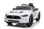 Voiture électrique Drift Ford Mustang 24V, blanche, roues Smooth Drift, moteurs 2 x 25000 tr / min, mode Drift à 13 km / h, batterie 24V, roues avant souples en EVA, télécommande 2,4 GHz, siège PU souple , Licence ORIGINALE