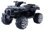 Quad Ride-On électrique ALLROAD 12V, noir, énormes roues EVA douces, 2 x 12V, moteur, lumières LED, lecteur MP3 avec USB, batterie 12V7Ah