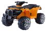 Quad électrique ALLROAD 12V, orange, énormes roues EVA douces, 2 x 12V, moteur, lumières LED, lecteur MP3 avec USB, batterie 12V7Ah