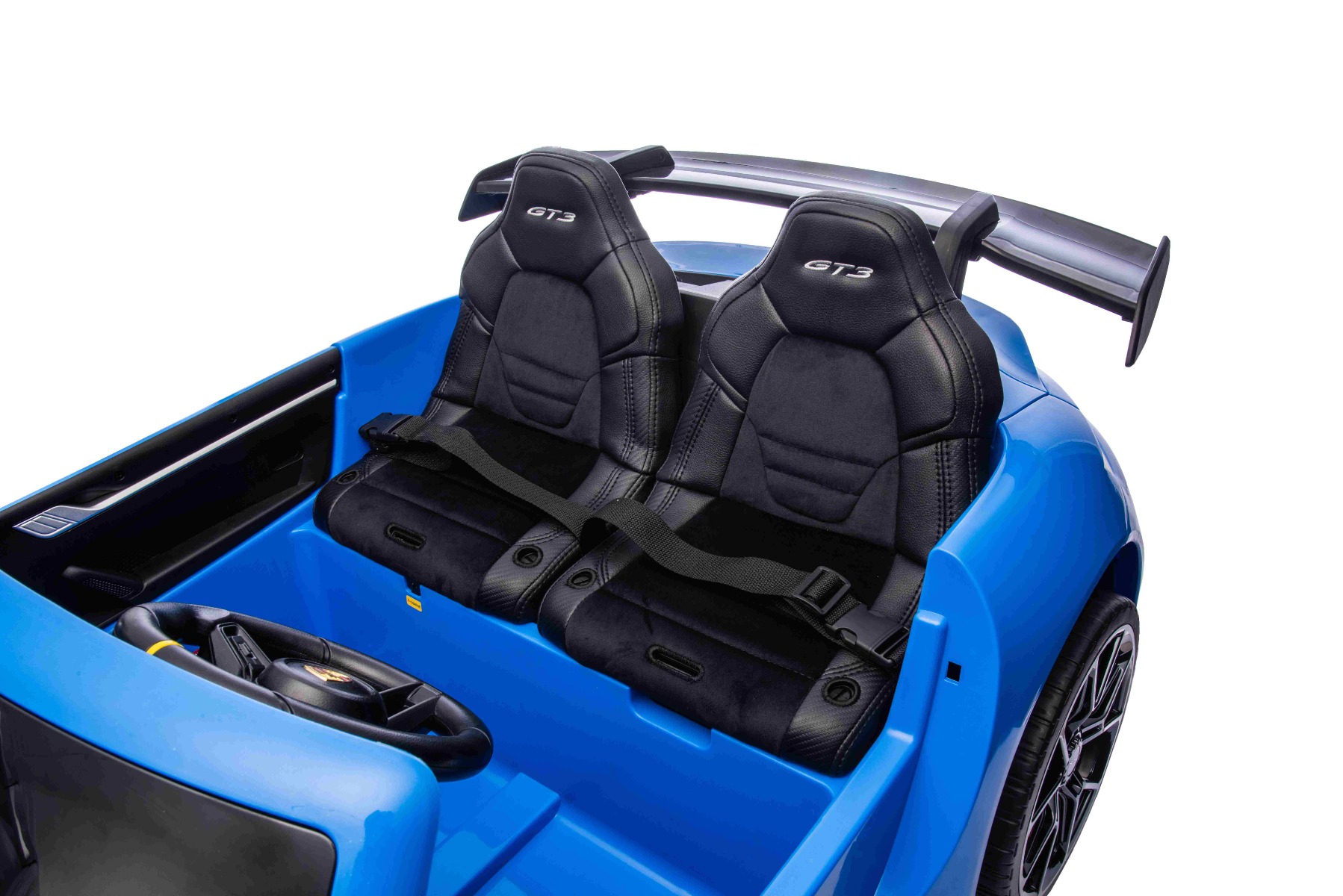 Siège conducteur réglable et aileron sportif
